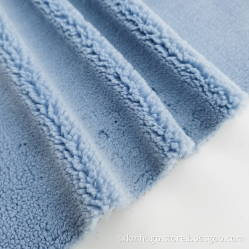 Plain Coral Fleece Offset 100% Polyester Velvet Fabric